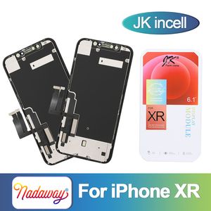 JK Incell dla iPhone XR LCD wyświetlacz Digitizer Digitizer Screen Wymiana z tylną płytą