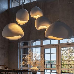 Lampadari moderni Wabi-Sabi E27 Illuminazione a Led Soggiorno Sala da pranzo Decor Lampadario Lampada Loft Camera da letto Appendere le luci Apparecchio