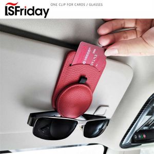 Sunglasses Cases Bags New Car Glasses Holder Sunglasses Clip Frame Sun Visor Storage Eyeglass Storage Clip Auto Interior Organize Accessories J230328