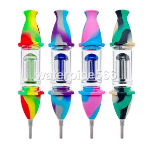 wholesale Nectar Collector with 10mm joint stainless steel tip smoke accessory smoke pipe water pipe dab oil rig