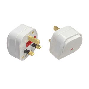 Sockets UK 3 Pin -Schalter 250 V 13A Wechselströme mit Switch männlicher elektrischer Sockel Fused Anschlusskabelüberlastschutz Adapter Z0327