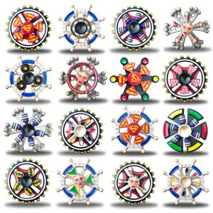 Double-deck Alloy Fidget spinning Decompression Toy Finger Gyro Gift for Children Autism Stres Good Quality