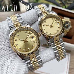 Mens Automatic Designer Watches 36/41mm Movement Watch Full Rostly Steel Lady Pink Datejust Wristwatches 28/31mm Mechanical Moissanite Watch Luminous SB003 C23