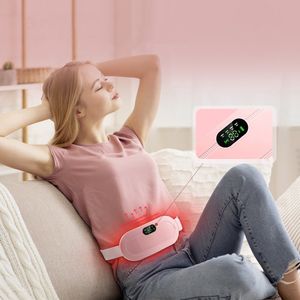 Other Massage Items Electric Period Cramp Massager Vibrator Heating Belt for Menstrual Relief Pain Waist Stomach Warming Women Gift Rechargeable 230328