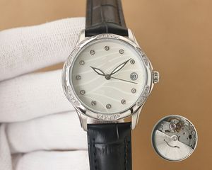 Women's Watch المستوردة Miyota Mechanical Movement Whotered/Ceramic Band 316 Precision Steel Case Watch Elegant Girls '