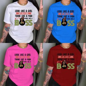 Plus Size 3xl 4xl 5xl Designer T-shirts 2023 Summer Womens Short Sleeve T-shirt Letters Pattern Printed Crew Neck Tops Tees Tshirts