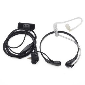 Microphone Headset Air Tube Earpiece PTT för Vertex Standard Radio VX-350 VX-351 VX-231 EVX-531 VX-160 Walkie Talkie