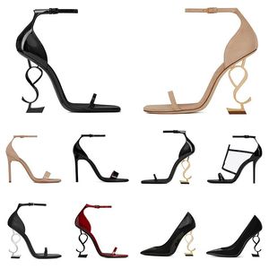 2023 kadın lüks Elbise Ayakkabı tasarımcısı yüksek topuklu rugan Altın Sesi üçlü siyah nuede kırmızı kadın bayan moda sandaletler Parti Düğün Ofis marka ayakkabı pompaları