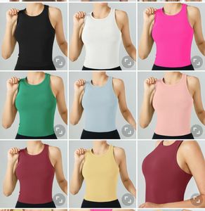 Lu Women Ebb Tanks Camis Yoga Tank Tops Sreeveless Fitness Yoga ShirtsクイックドライアスレチックランニングスポーツベストトレーニングTシャツ