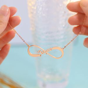 Chains Cross Chain Individual Packaging Plating 18K Gold Women's Luxury Infinity 8 Word Necklace Female Letter Wholesale