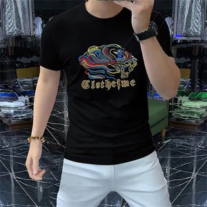 2023 Designer fashion men's t shirts Short Sleeve t-shirt multi color Shirts Man Tees Letter hot drill t-Shirts Summer Classic Tee