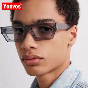 Yoovos Square Sunglasses Men 2023 Brand Designer Eyewear Men Women Small Mirror Glasses Men Vintage Gafas De Sol Para Hombre230328