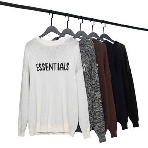 Fos arder shirt FEAR GOD DOUBLE WIRE ESSENHIGH STREET TREND LOOSE Fos KNIT SWEATER COAT