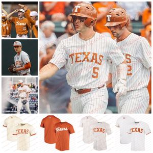 Baseball-Trikots Ed Texas Longhorns Baseball-Trikot Benutzerdefinierte 5 Ryan Reynolds 11 Ellis Masen Hibbeler Zach Zubia Bryce Elder Blair Henley