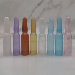 1,5 ml de ampoule de plástico garrafa de detergente líquido vazio PP Mini garrafa para embalagem de pele de soro de óleo essencial