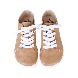 Dress Shoes Tipsietoes Sprinng Barefoot Leather Sneaker For Women Flat Soft Thin Out Sole Zero Drop Wider Toe Box Flexible Light Weight 230327