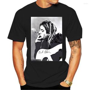 Magliette da uomo Kurt Donald Cobain Uomo Camicia nera Tee S-3XL(1)