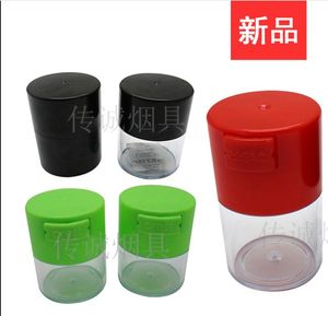 Smoking Pipes Plastic sealed storage cans 43mm60mm75mm push-button exhaust cans Smoking accessories