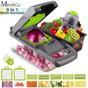 Fruit Vegetable Tools Vegetable Cutter Grater Carrot Potato Peeler Onion Chopper Kitchen Fruit Food 9 in 1 Gadgets Vegetable Slicer Multi Machine 230328