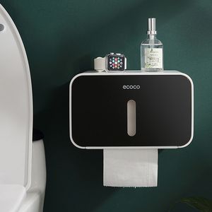 トイレットペーパーホルダーECOCO防水ティッシュボックス壁マウントペーパーロールホルダー紙ディスペンサー用エルホームバスルームキッチントイレトイレ装飾230327