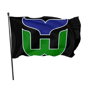 Hartford Whalers Classic Flags 3x5ft 100D Polyester Hızlı Açık Mekan Renk İki Pirinç Gromets204R