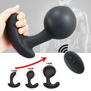 Puntetti anali nxy maschio gonfiabile per massaggio prostata espansione giocattoli sessuali vibratori per uomini giocattolo di dildo wireless per adulti 1125