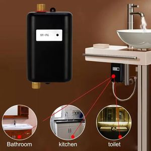Garden Electric Water Heater Instant Tankless Water Heaters 110V 220V 3 8KW Temperature display Heating Shower Universal 3800W Home & Gar