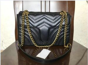 9 color Classic hot selling Marmont messenger bag 446744 handbag high quality leather women's Silver chain shoulder bag kfecf