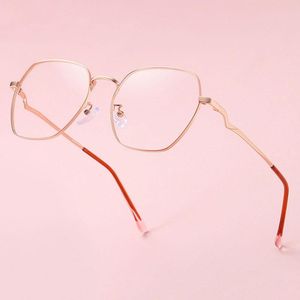 Солнцезащитные очки рамы моды нерегулярные очки металлические рамы