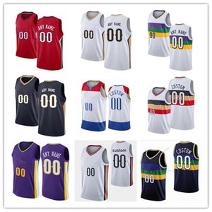 Custom Jersey Men Men Młodzież Nowy Zion 1 Williamson Jonas Valanciunas CJ McCollum Orleans Brandon Ingram Trey Murphy III Naji Marshall Pelicans Basketball Jerseys