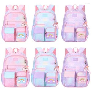 School Bags 2023 Backpack Colorful Rainbow Bag For Girls Princess Children Kindergarten Primary Book