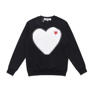 Felpe con cappuccio da uomo firmate Com Des Garcons Felpa CDG PLAY Felpe pullover nere con cuore grande Taglia XL Novità