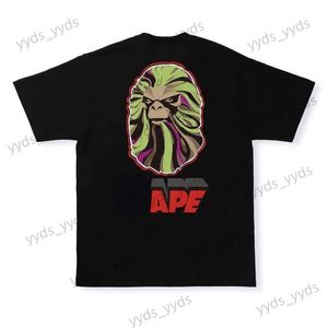 Herr t-shirts ape head tee #1 apa man liten etikett bakre bokstäver ape head herrar t-shirt japan t230328