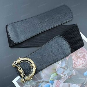 Belts Luxury Designer Belt Fashion Womens Stretch Belts Classic Vintage Letter Buckle Ultra Wide With Dress Small Suit Accessories Women