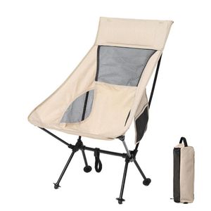 Camp Furniture Ultralight Folding Camping Chair Outdoor Picnic Vandring Travel Fritid Ryggsäck Fällbar strandmåne bärbar