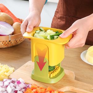 Fruit Vegetable Tools Kitchen Carrot Potato Onion Dicing Tool Multifunctional Vegetable Cutter Stainless Steel Food Shredder Fruit Gadgets Accessories 230328