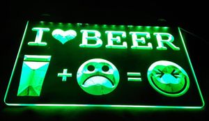 LS1721 Striscia a led Sign I Love Beer Happy Face Bar Pub 3D Incisione GRATUITA Design all'ingrosso al dettaglio