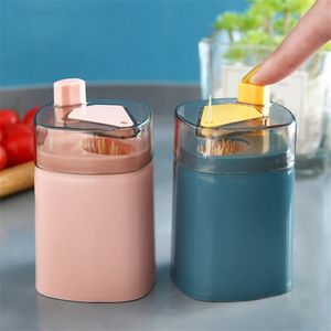 Contenitore porta stuzzicadenti automatico intelligente Contenitore creativo in plastica per stuzzicadenti per uso domestico. Dispenser portatile per secchi