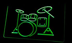 LS0056 LED -strip lampor Sign My Band Room Drum Music Instruments 3D Gravering Gratis design Partihandel