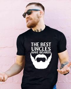 Camisetas masculinas Os tios têm barbas imprimem gráficos de manga curta curta camiseta