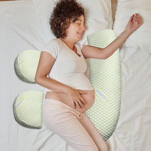 Maternity Pillows Pregnancy Pillow Soft U-shaped Lumbar Side Sleeper Cushion Pregnant Women Maternity Pillow Pads Tummy Pillows Pregnancy Supplies 230329