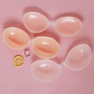 Breast Pad Sexy Silicone Bra Invisible Strapless Bra Push Up Stealth Adhesive Backless Breast Enhancer Intimates Bra Cup Underwear 230329