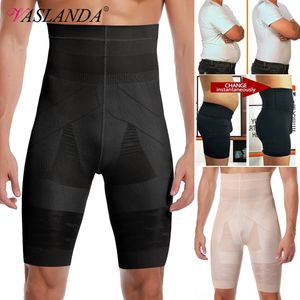 Men's Body Shapers Men's Shaping Abdomen Control Short Sleeve Abdomen Girls' Boxing Pants High Waist Weight Loss Underwear Compression Pants 230329