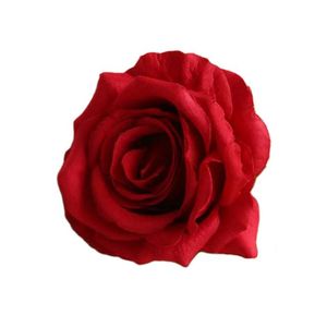 10 cm sztuczne głowice kwiatów róży Flannelette Rose Flower Decoration na dekorację ślubu Tło Urodziny Walentynki lub majsterkowicz