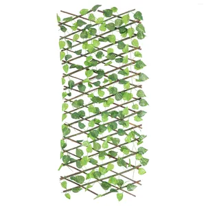 Decorative Flowers Fence Leaves Screen Artificial Panel Ivy Wall Leaf Backyard Shelter Balcony Yard Leave Privacy Screening Net Hedges Faux