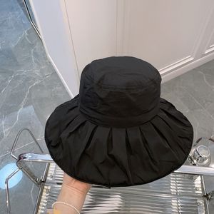 PM14 Temperamento da moda feminino Fisherman Hat Big Brim Hat Hat UV Sun Hat 2 Colors