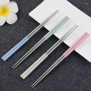 Chopsticks Chinese Metal 304 Stainless Steel Portable Travel Chop Stick Reusable Sticks For Sushi Hashi