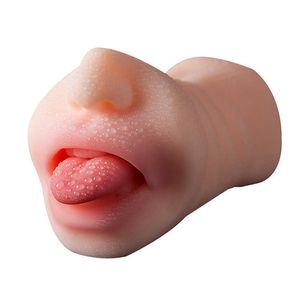 Massaggiatore sex toy masturbatore Aircraft cup dispositivo orale modello invertito masturbazione maschile prodotti per adulti a doppio canale