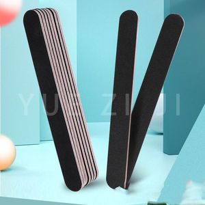 Nagelfiler 100st Professional Black File Cyning Polering Block Art Manicure Sponge Frustration Tool