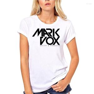 Camisetas masculinas logotipo vox casualshirt tee graphic estilo engraçado camisa de manga curta cor de cor sólida mass de roupas tops deslumbrantes kawaii
